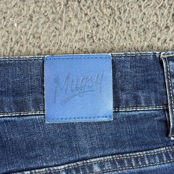 Mugsy Jeans Mens 35x30 (Fits 33x27) Blue Fultons Tapered Fit Stretch Dark Wash - Picture 9 of 15